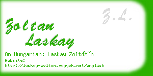 zoltan laskay business card